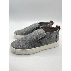 Hey Dude Peyton Slip On Comfort Shoes Womens 7 Linen Grey Shoes